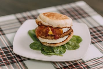 Enjoy this healthy breakfast sandwich. Image