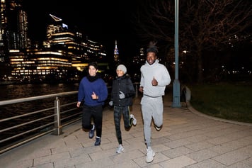 Tips for exercising in the winter. Image
