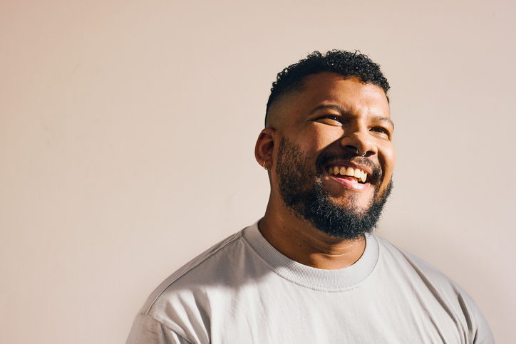middle age man smiling 